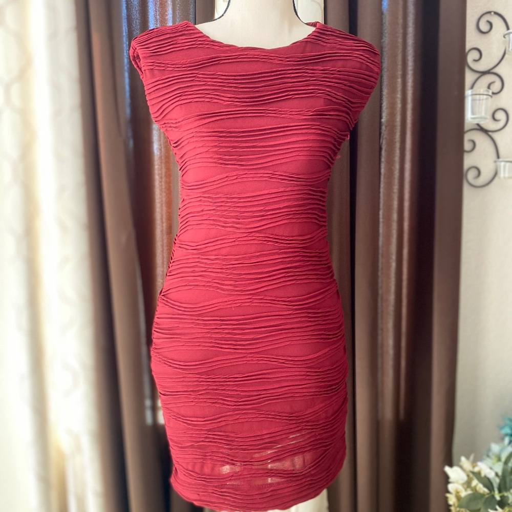 Glitter Glam Red Dress -Size M